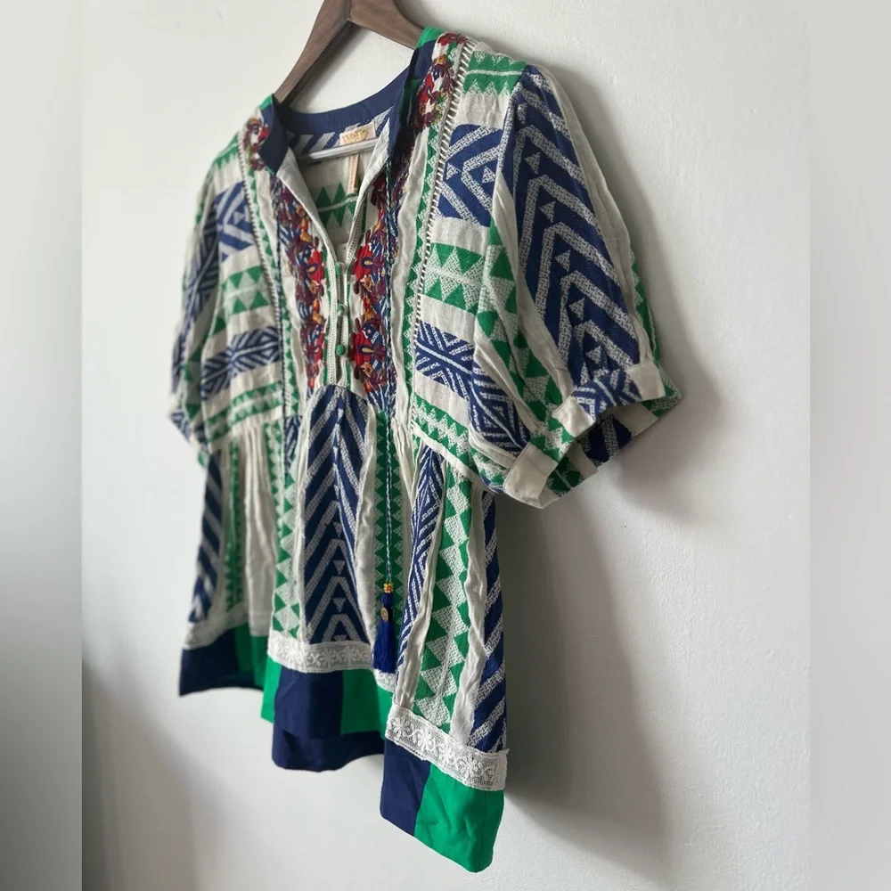 NWT Anthropologie–Verb by Pallavi Singhee Sylvia Babydoll Blouse - Picture 5 of 13